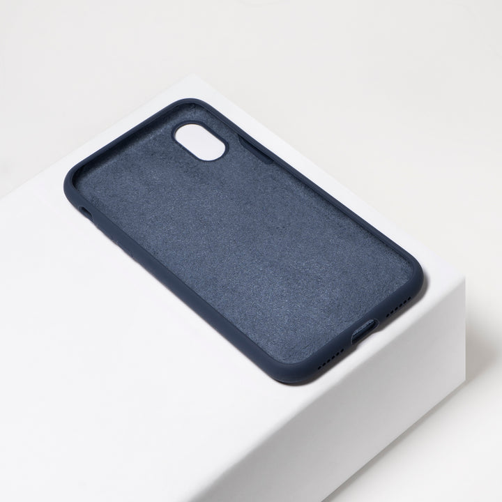 BMAX Liquid silicone case hoesje voor iPhone Xs Max - Midnight Blue/Donkerblauw (2)