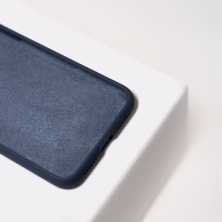 BMAX Liquid silicone case hoesje voor iPhone Xs Max - Midnight Blue/Donkerblauw (3)