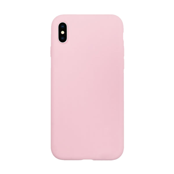 BMAX Liquid silicone case hoesje voor iPhone Xs Max - Pink/Lichtroze