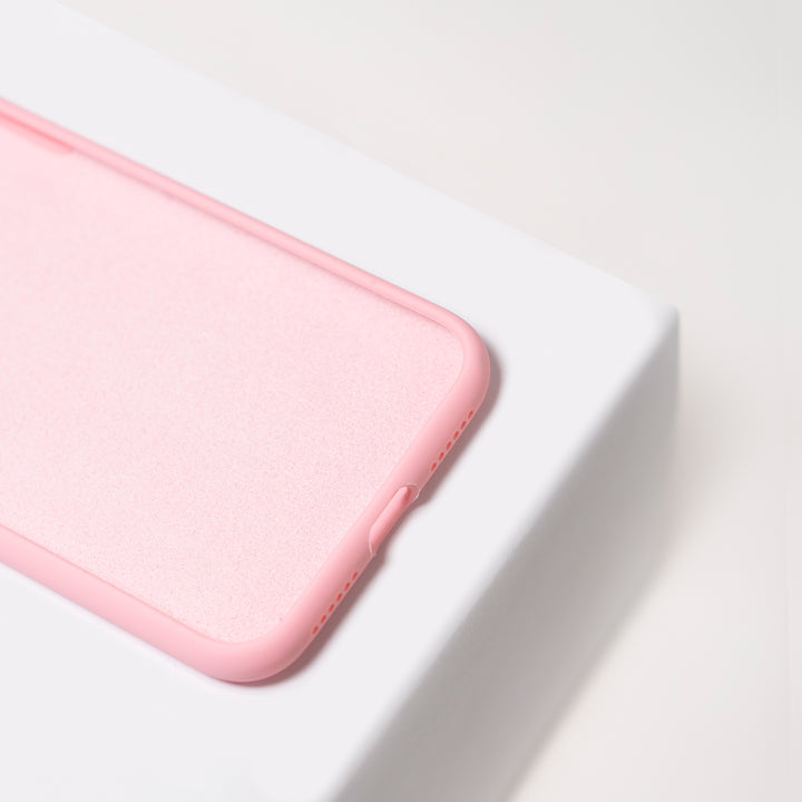 BMAX Liquid silicone case hoesje voor iPhone Xs Max - Pink/Lichtroze (3)