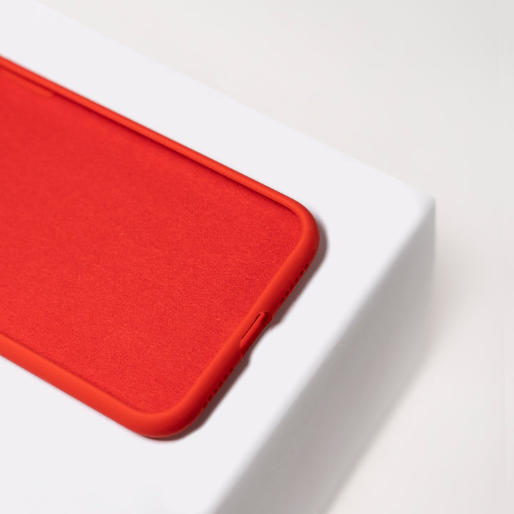 BMAX Liquid silicone case hoesje voor iPhone Xs Max - Red/Rood (3)
