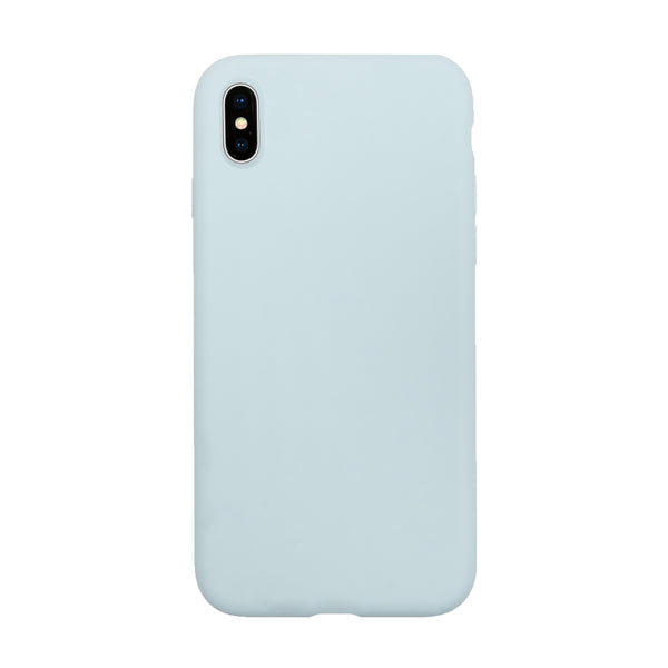 BMAX Liquid silicone case hoesje voor iPhone Xs Max - Sea Blue/Zeeblauw
