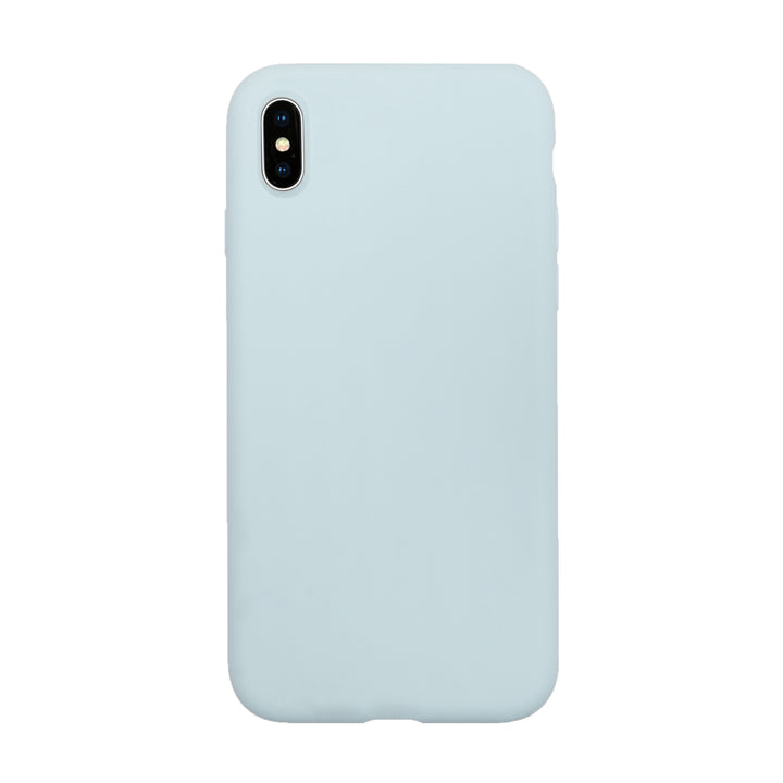 BMAX Liquid silicone case hoesje voor iPhone Xs Max - Sea Blue/Zeeblauw