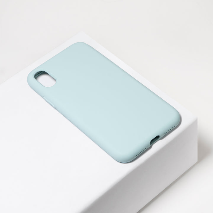 BMAX Liquid silicone case hoesje voor iPhone Xs Max - Sea Blue/Zeeblauw (1)