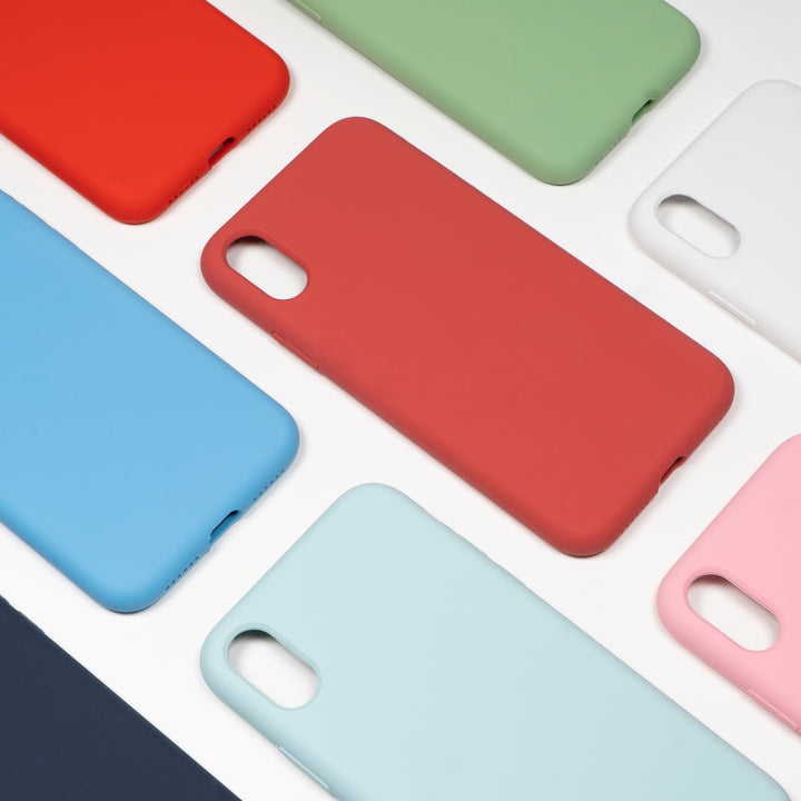BMAX Liquid silicone case hoesje voor iPhone Xs Max - Sea Blue/Zeeblauw (4)
