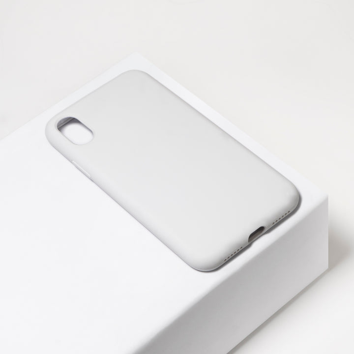 BMAX Liquid silicone case hoesje voor iPhone Xs Max - White/Wit (1)