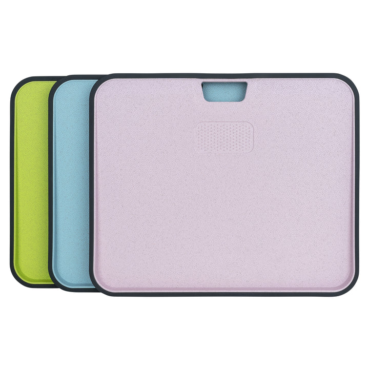 Krumble Snijplanken set van 3 - 32 x 25 cm - Plastic - Groen/Blauw/Roze (4)