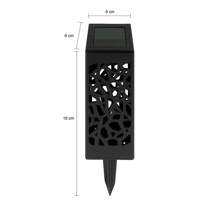 QUVIO Solar tuinlampje plastic - Zwart (2)