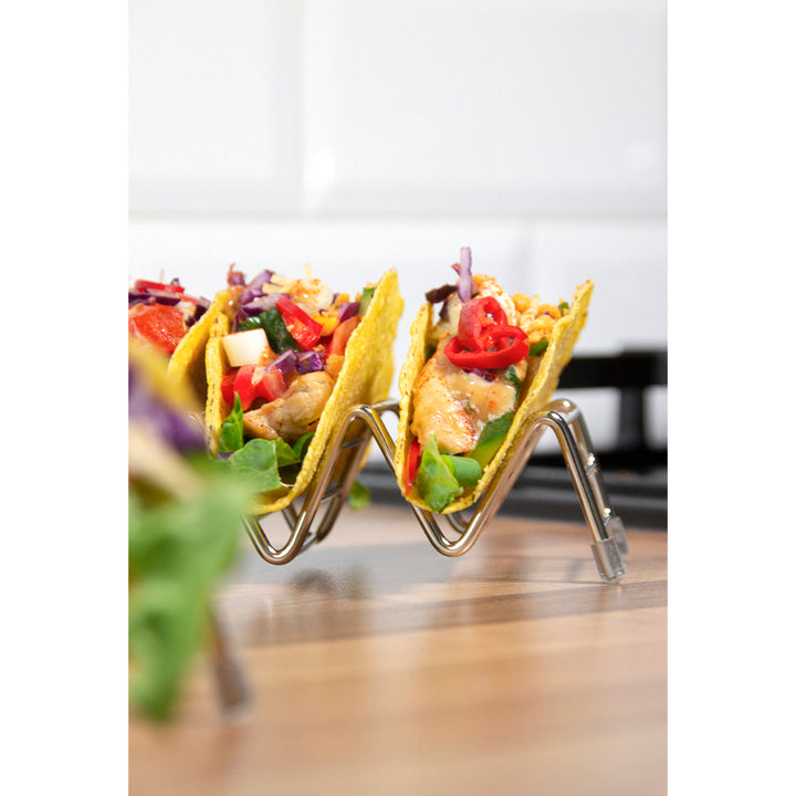Krumble Taco en tortilla houder - Chroom (5)