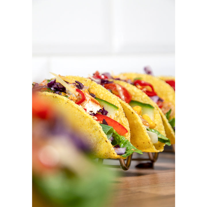 Krumble Taco en tortilla houder - Chroom (4)