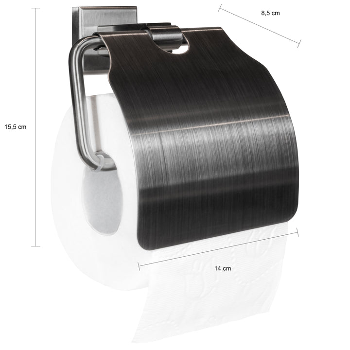 QUVIO Toiletrolhouder - RVS (1)
