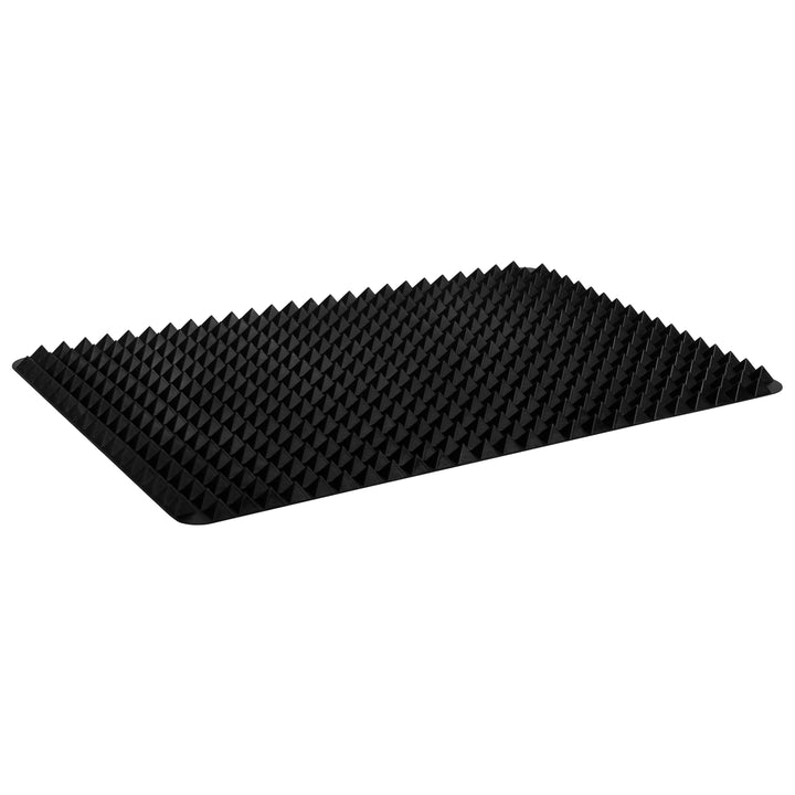 Krumble Verhoogde siliconen bakmat - Zwart