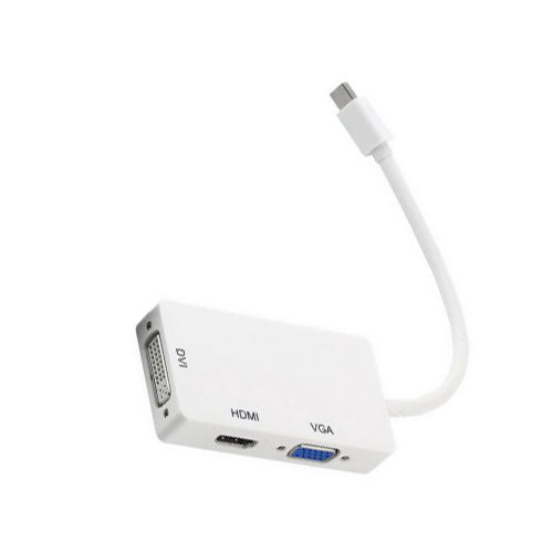 XIB Mini DP naar DVI VGA HDMI 3-in-1 wit MD107