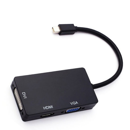 XIB Mini DP naar DVI VGA HDMI 3-in-1 zwart MD107