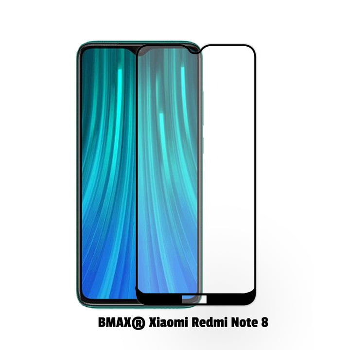 2-pack BMAX Xiaomi Redmi Note 8 Screenprotector - Gehard glas - Full Cover (1)