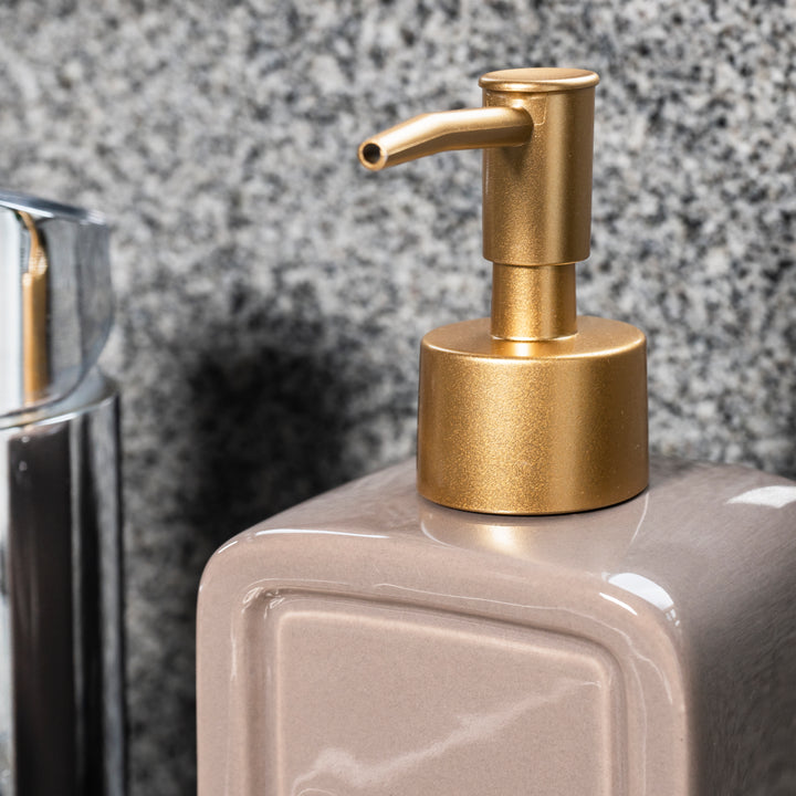 QUVIO Zeep dispenser 'pure soap' - Grijs (4)