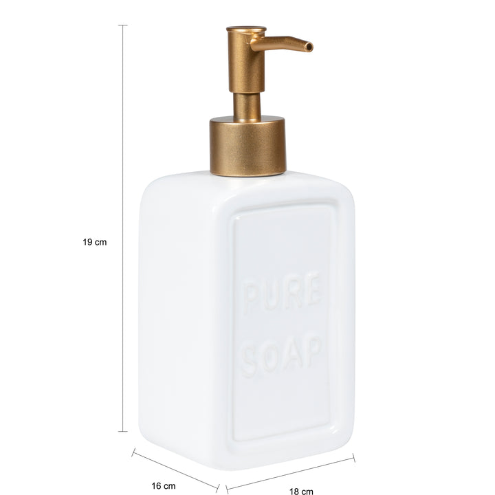 QUVIO Zeep dispenser 'pure soap' - Wit (1)