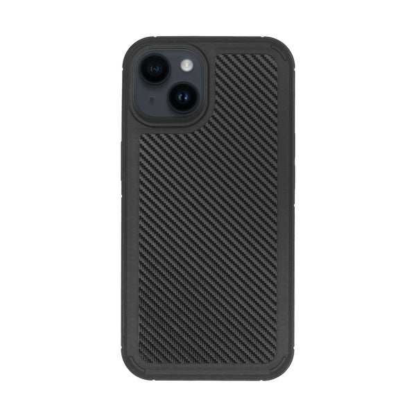 BMAX Carbon Silicone case voor iPhone 14 - Zwart/Black