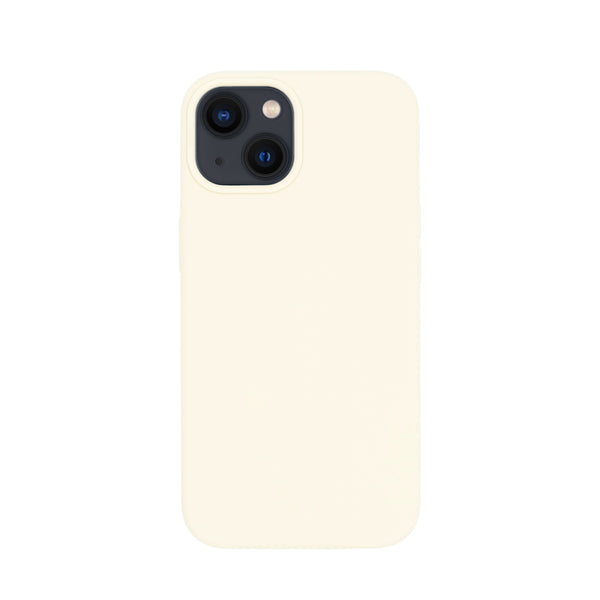 BMAX Liquid silicone case hoesje voor iPhone 13 - Antiek wit