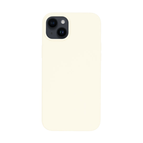 BMAX Liquid silicone case hoesje voor iPhone 14 Plus - Antiek wit/Antique white