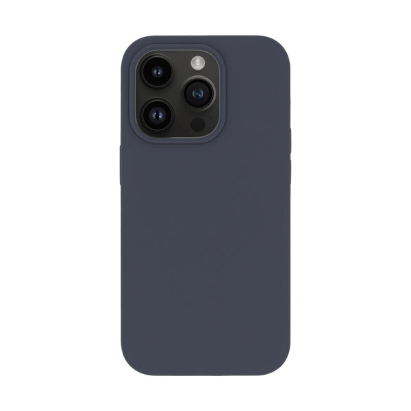 BMAX Liquid silicone case hoesje voor iPhone 14 Pro - Donkerblauw/Midnight blue