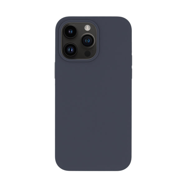 BMAX Liquid silicone case hoesje voor iPhone 14 Pro Max - Donkerblauw/Midnight blue