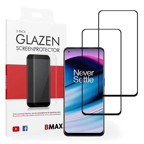 2-pack BMAX Oneplus Nord N20 5G Screenprotector - Gehard glas - Full cover