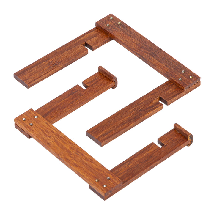 QUVIO Boekenstandaard/Tabletstandaard - Hout - Donkerbruin (7)