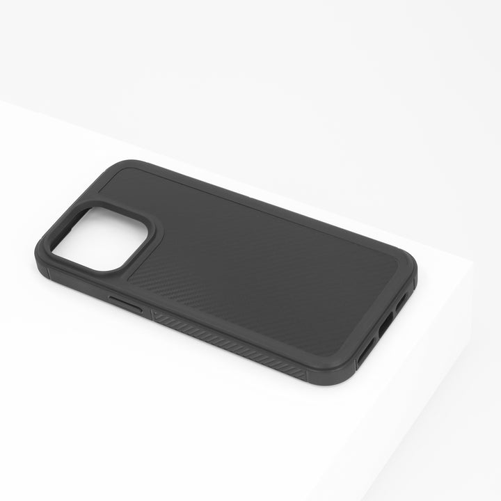 BMAX Carbon Silicone case voor iPhone 14 Pro Max- Zwart/Black (1)