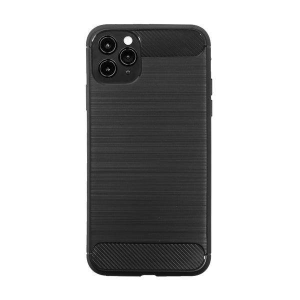 BMAX Carbon soft case hoesje voor iPhone 11 Pro Max - Black/Zwart