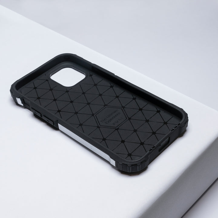 BMAX Classic Armor Phone Case iPhone 12 Pro - Silver/Zilver (2)