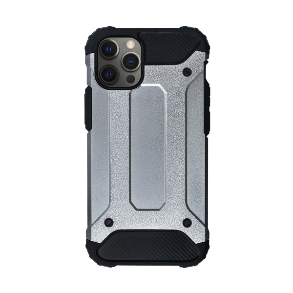 BMAX Classic Armor Phone Case iPhone 12 Pro Max - Silver/Zilver