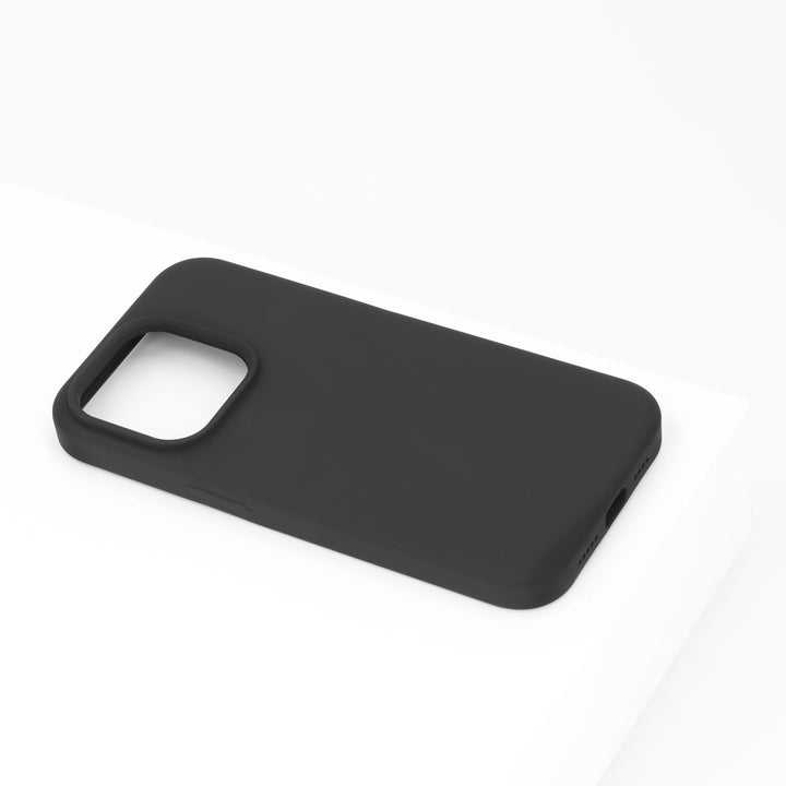BMAX Liquid silicone case hoesje voor iPhone 14 Pro Max - Zwart/Black (1)