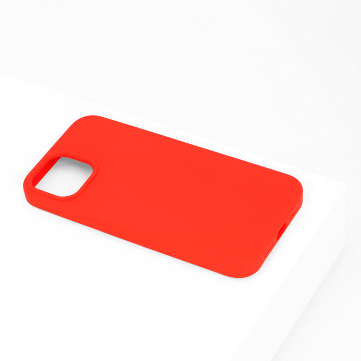 BMAX Liquid silicone case hoesje voor iPhone 14 - Rood/Red (1)