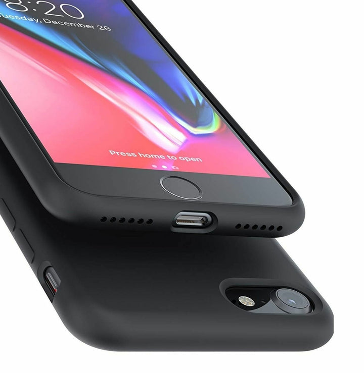 BMAX Liquid silicone case hoesje voor Iphone 7/8 - Zwart (1)
