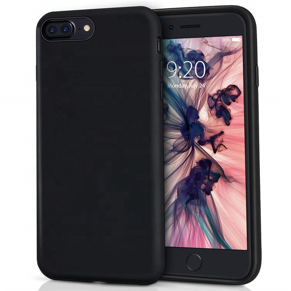 BMAX Liquid silicone case hoesje voor Iphone 7/8 Plus - Zwart