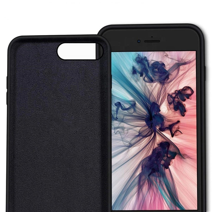 BMAX Liquid silicone case hoesje voor Iphone 7/8 Plus - Zwart (2)