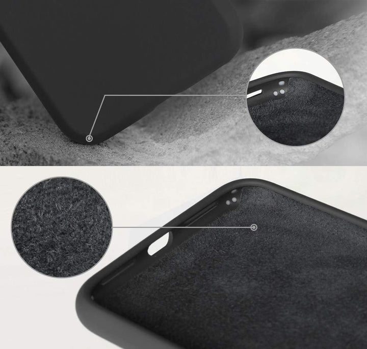BMAX Liquid silicone case hoesje voor Iphone X/XS - Zwart (2)