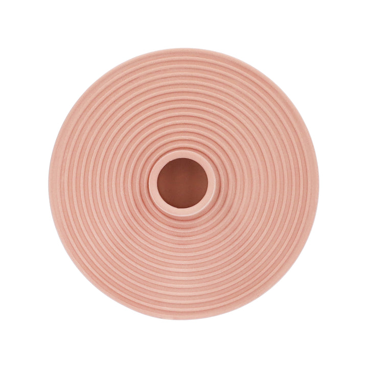 QUVIO Kaarsenstandaard rond - Keramiek - Terra Cotta (3)