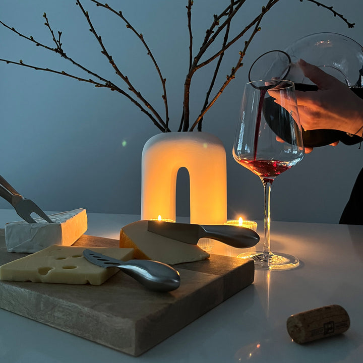 Krumble Decanteer karaf bol met smalle hals - Glas (4)