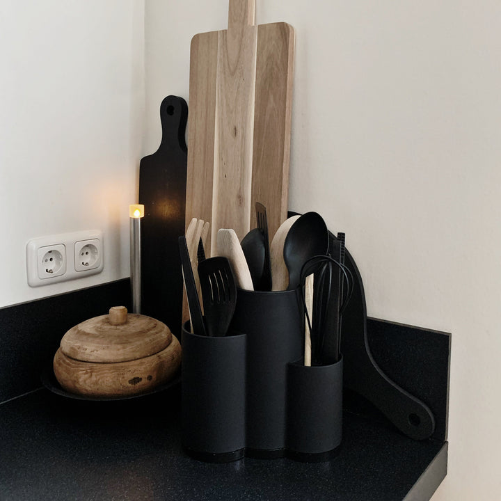 QUVIO Keuken aanrecht organizer - Plastic - Zwart (5)