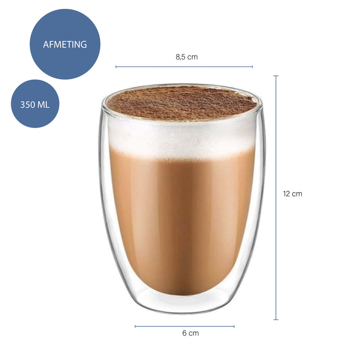 Krumble Koffie glas dubbelwandig 300ml (1)