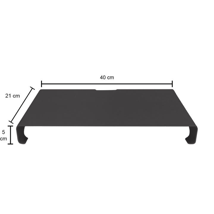 QUVIO Laptop verhoger aluminium zwart (1)