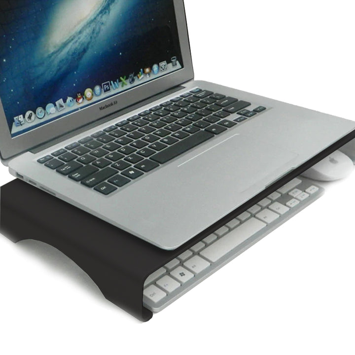 QUVIO Laptop verhoger aluminium zwart (2)