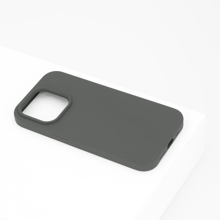 BMAX Liquid silicone case hoesje voor iPhone 14 Pro - Houtskool grijs/Charcoal grey (1)