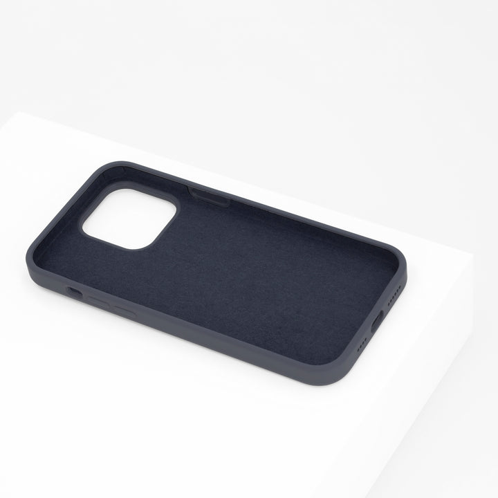 BMAX Liquid silicone case hoesje voor iPhone 14 Pro Max - Donkerblauw/Midnight blue (2)