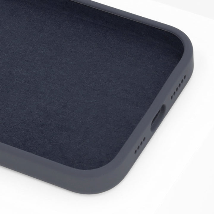BMAX Liquid silicone case hoesje voor iPhone 14 Pro Max - Donkerblauw/Midnight blue (3)