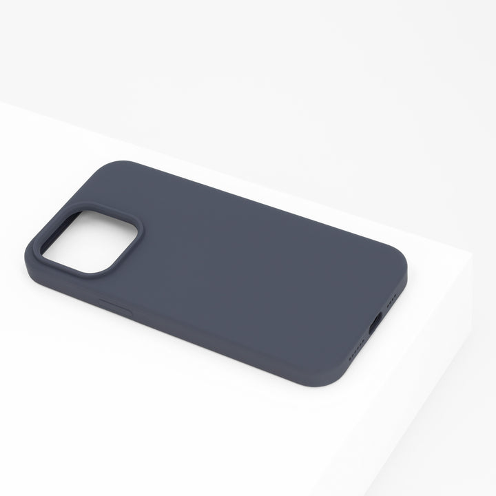 BMAX Liquid silicone case hoesje voor iPhone 14 Pro Max - Donkerblauw/Midnight blue (1)
