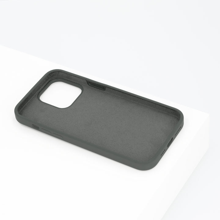 BMAX Liquid silicone case hoesje voor iPhone 14 Pro Max - Houtskool grijs/Charcoal grey (2)