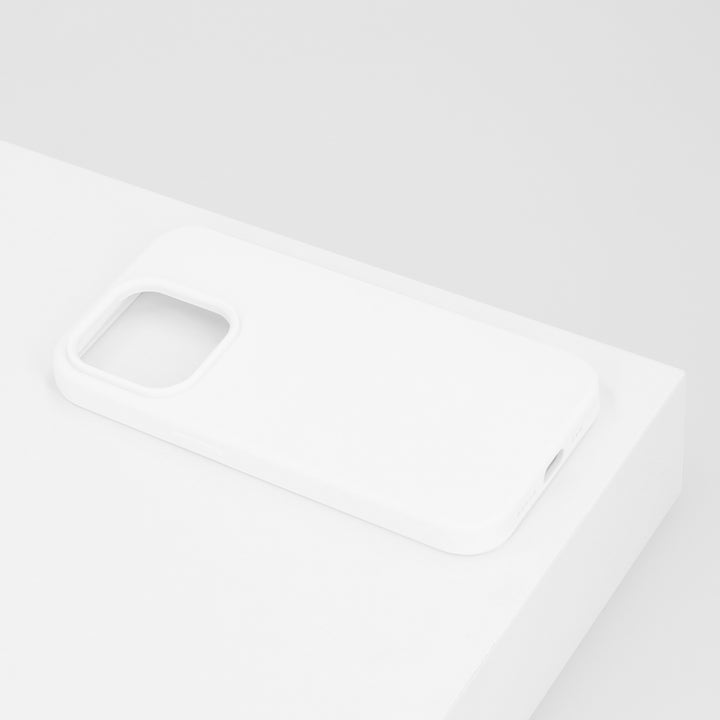 BMAX Liquid silicone case hoesje voor iPhone 14 Pro - Wit/White (1)